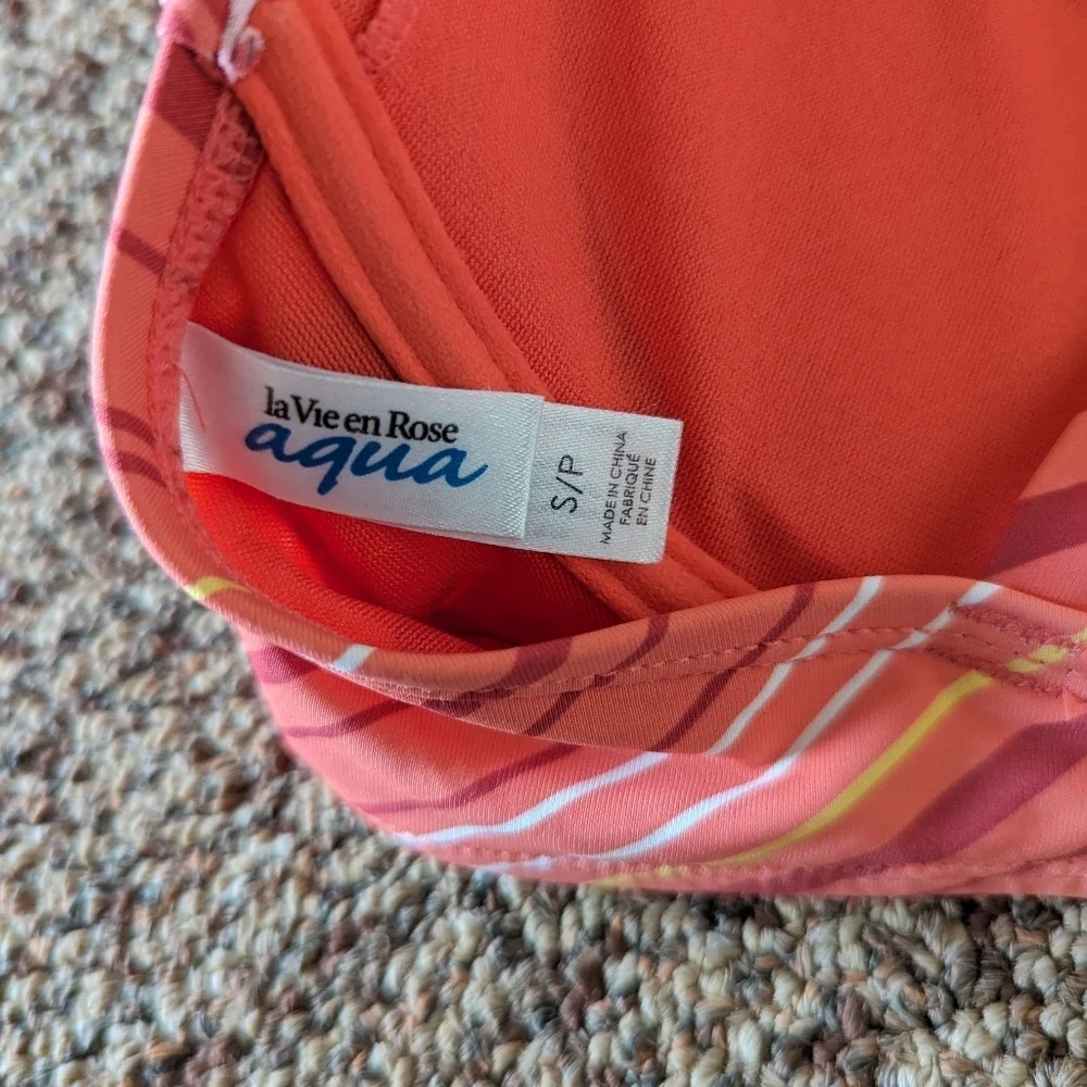 2  for 25 la vie en rose Modern Boho Push-up Bikini Top size S - Picture 6 of 8